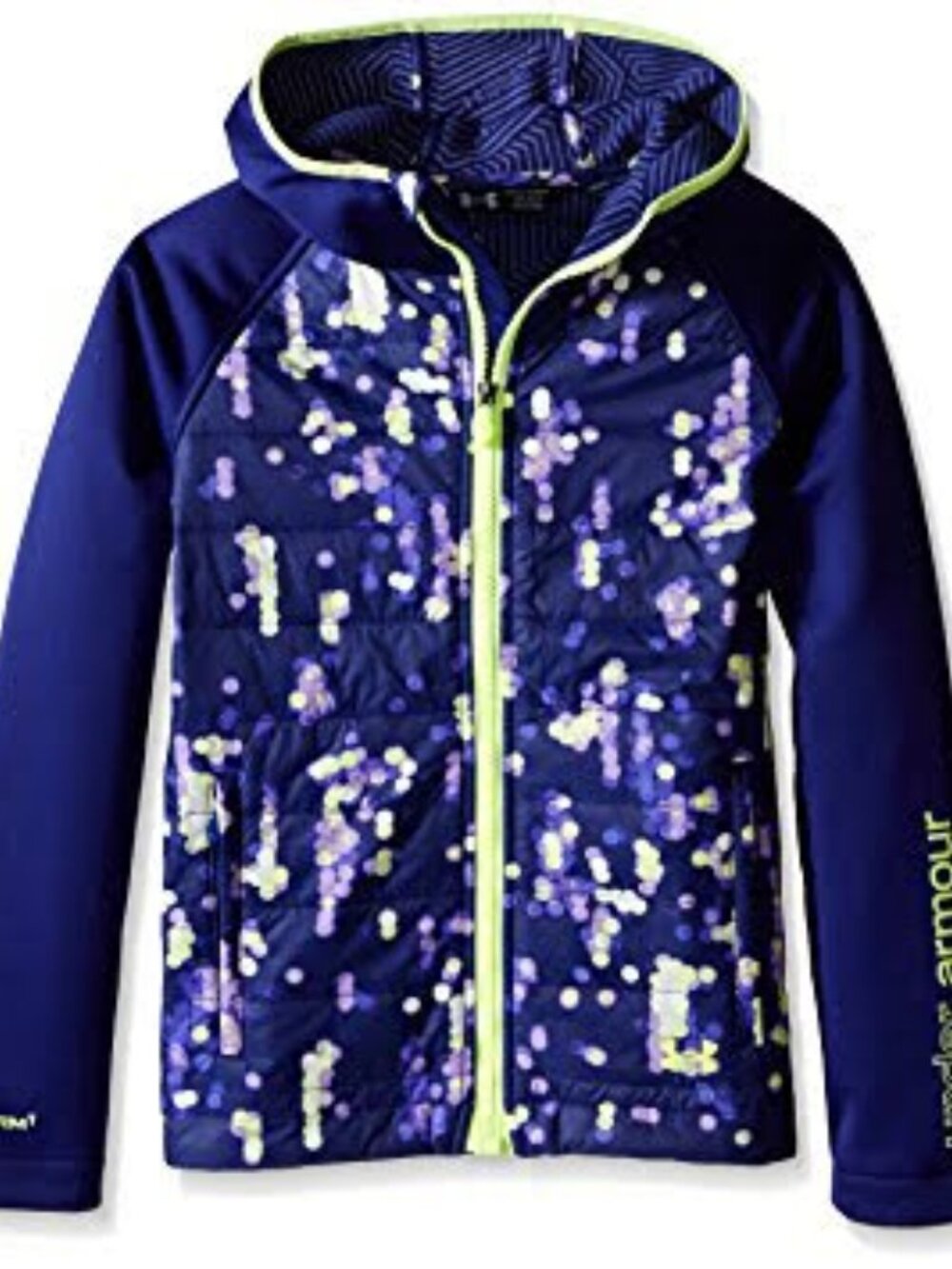 Under Armour Storm 1 Girls Youth Extra Small XS Purple Winter Puffer Coat NEW
